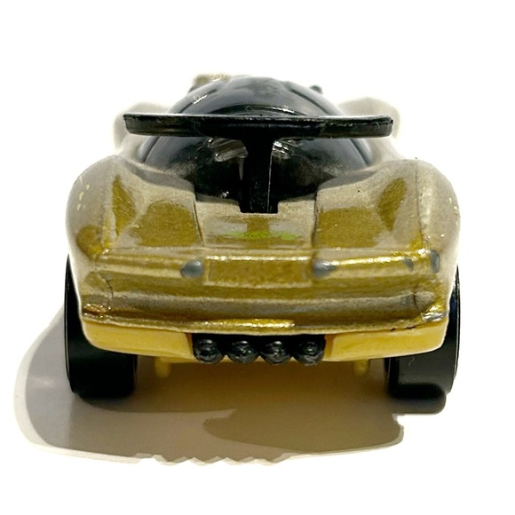 Vintage 1991 Hot Wheels Metallic Gold Diecast Model Sports Race Car Toy Black - Picture 5 of 11